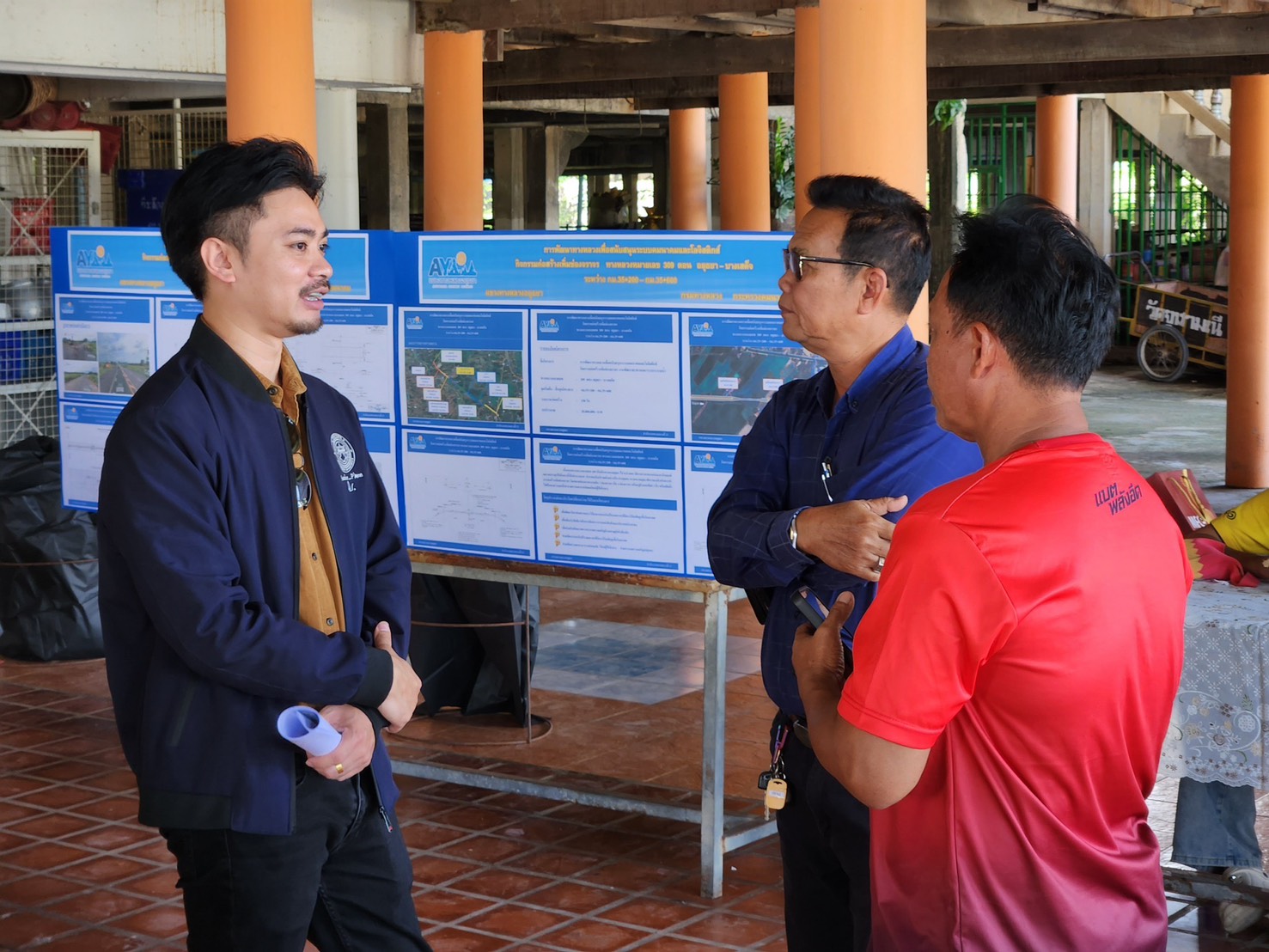 การมีส่วนร่วมของประชาชนการพัฒนาทางหลวงเพื่อสนับสนุนระบบคมนาคมและโลจิสติกส์ กิจกรรมก่อสร้างเพิ่มช่องจราจร งานก่อสร้างเพิ่มช่อง